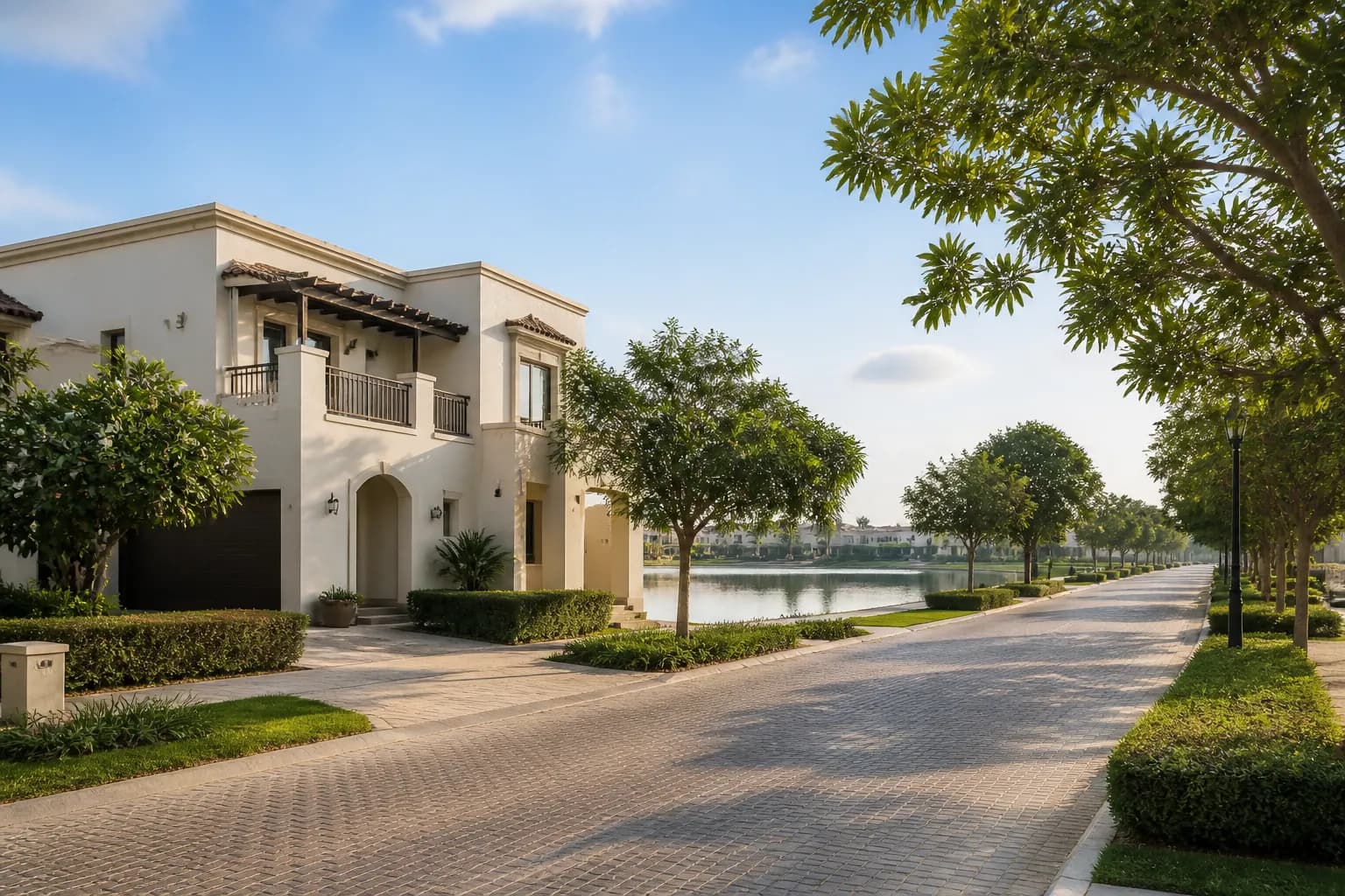 Illustrative villa setting for moving in The Springs