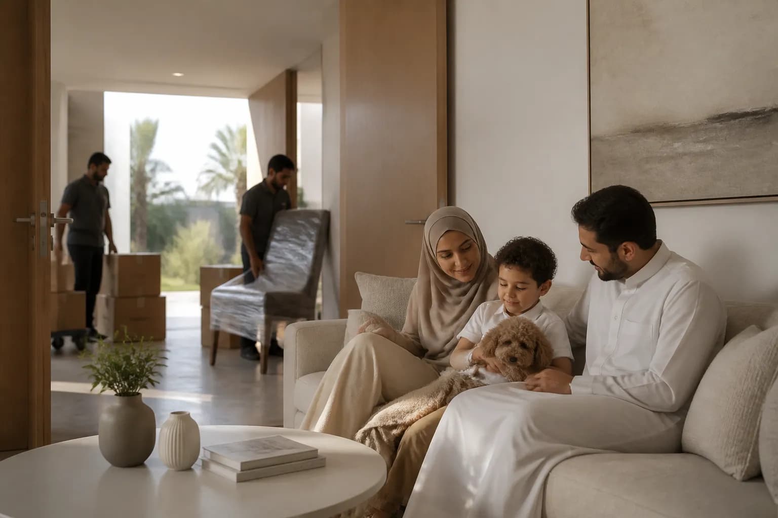 Moving Villa with Children and Pets in Dubai